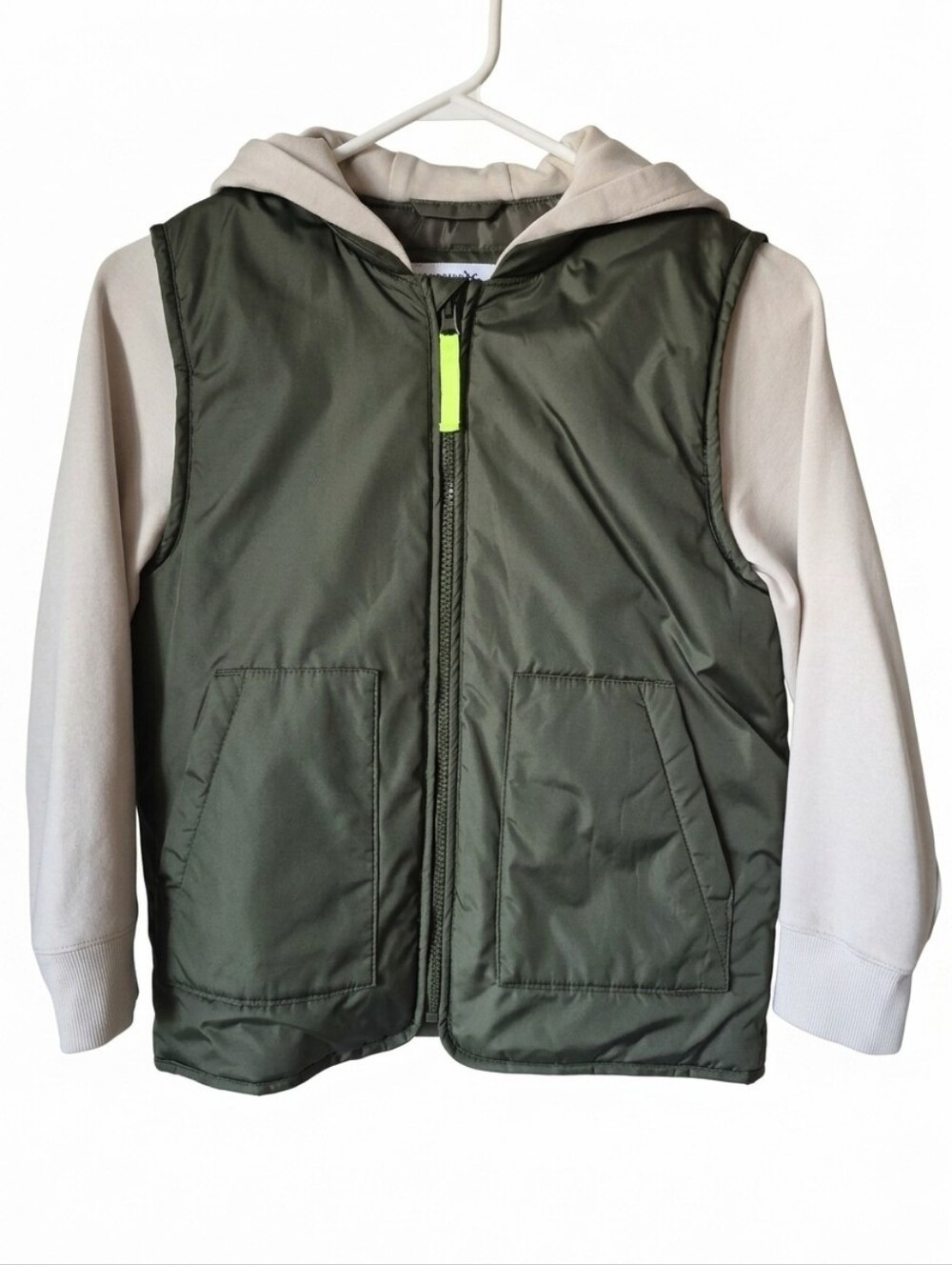 Old Navy Active Boys Hybrid Puffer & Fleece Jacket, Boy's Medium (8)